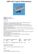 LED-armaturen på 120W med specifikationer