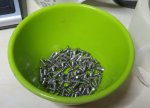Foto 1: rostfria M3-skruvar